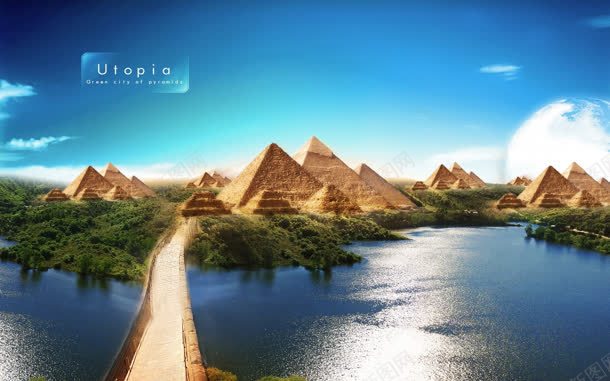 埃及金字塔天空渐变湖面jpg设计背景_新图网 https://ixintu.com 埃及 天空 渐变 湖面 金字塔