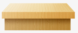 黄色木桌子台面讲台素材