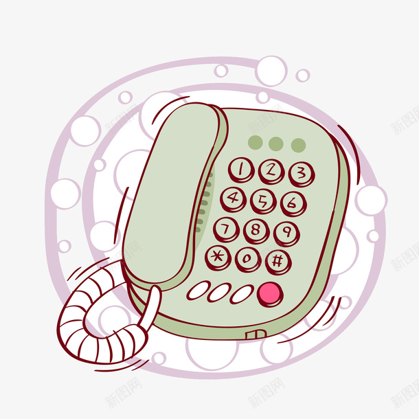 数字固定电话机png免抠素材_新图网 https://ixintu.com 固定电话 打电话 数字按键 电话机 通讯 通讯工具 通话