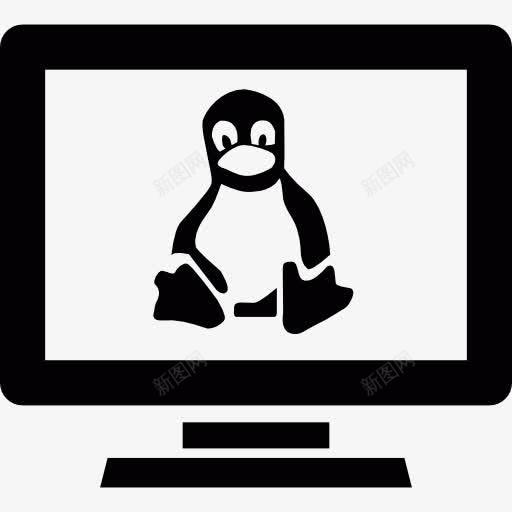 Linux计算机图标png_新图网 https://ixintu.com Linux 企鹅 屏幕 技术 操作系统 监控 软件