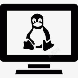 linux企鹅Linux计算机图标高清图片