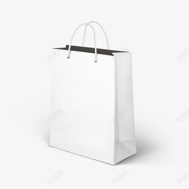 白色纸质包装袋psd免抠素材_新图网 https://ixintu.com 包装袋 手提袋 白色 纸质 袋样机