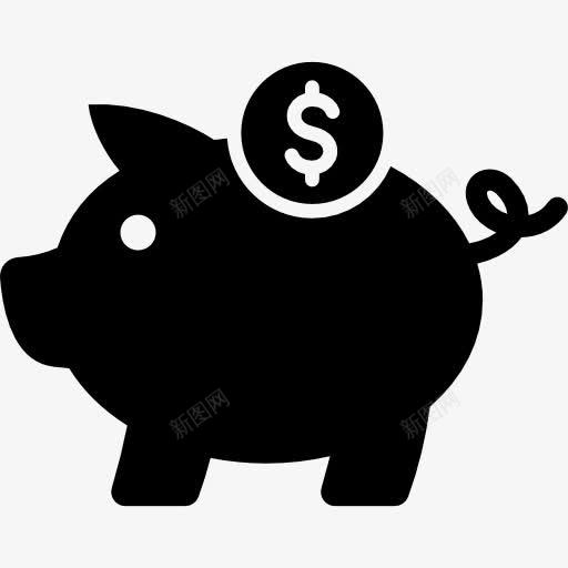 工具省钱图标png_新图网 https://ixintu.com 存钱 小猪 工具 工具和器具 猪扑满 美元 节能 钱 银行