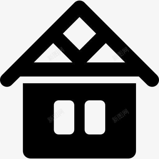 房子的木屋顶图标png_新图网 https://ixintu.com 住宅 别墅 家居 建筑
