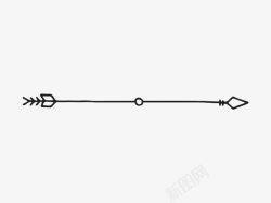 直线黑色直线箭头图标高清图片