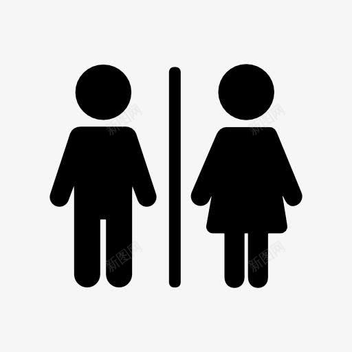 男女厕所图标png_新图网 https://ixintu.com 卫生间 厕所 洗手间
