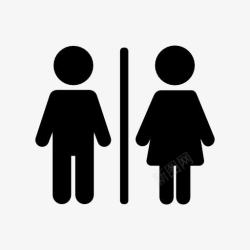 男女厕所动物男女厕所图标高清图片