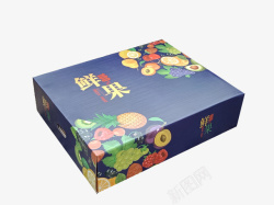 水果包装盒设计三层瓦楞纸包装盒高清图片