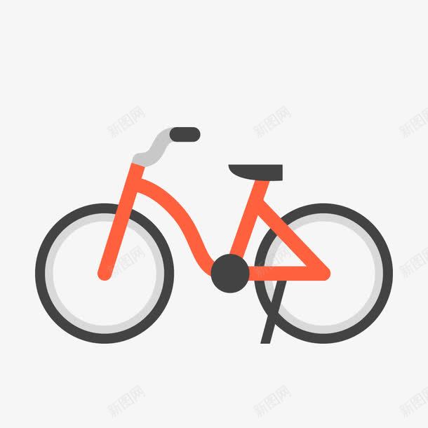 自行车图标png_新图网 https://ixintu.com 共享单车 卡通自行车 手绘自行车 桔色自行车 环保 自行车 运动 骑行