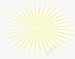 夏日海报放射性黄色光效素材