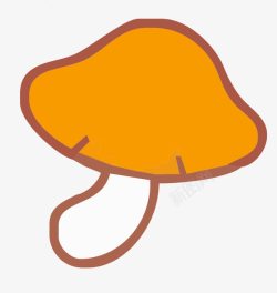 蘑菇街图标卡通手绘香菇图标高清图片