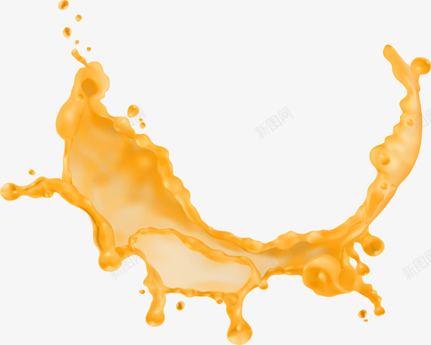 橙色美味果汁png免抠素材_新图网 https://ixintu.com 橙色果汁 汁液 液体 美味饮料 装饰图案 饮品
