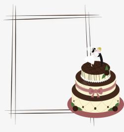 蛋糕边框生日蛋糕边框高清图片