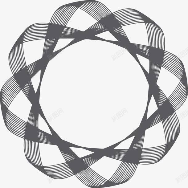 弧形缠绕的几何圆环png免抠素材_新图网 https://ixintu.com 不规则几何圆环 不规则圆环 几何圆环 几何形体 圆环 弧形 矢量圆环