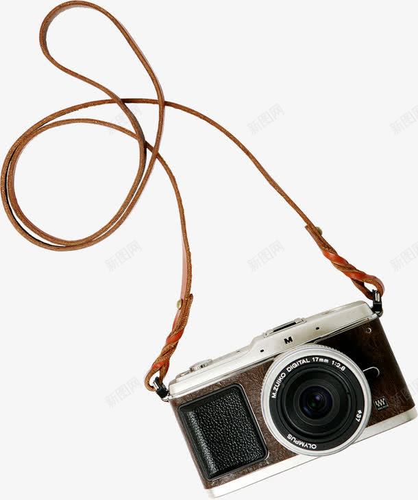 黑色带绳照相机png免抠素材_新图网 https://ixintu.com 带绳 照相机 黑色