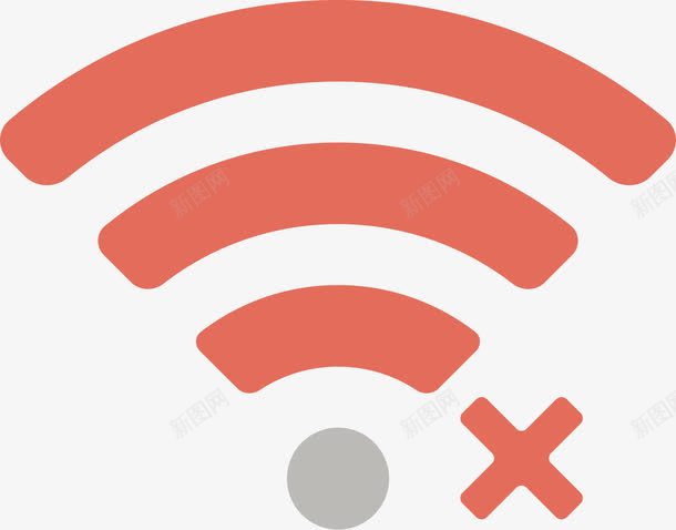 没有wifi信号的标识图标png_新图网 https://ixintu.com WIFI信号栏 WIFI信号格 wifi 信号格 无线网 无线网信号 没有信号