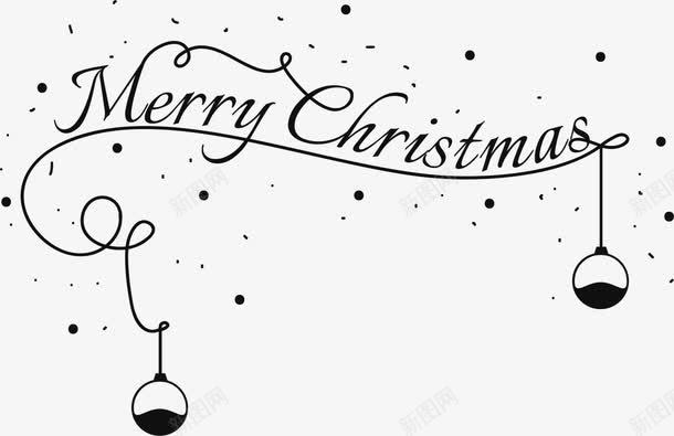 黑色圣诞快乐字母png免抠素材_新图网 https://ixintu.com 创意字母 圣诞字母 圣诞快乐 圣诞节 节日挂件 黑色字母