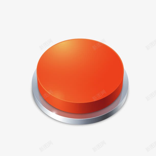 红色按钮png免抠素材_新图网 https://ixintu.com 便签按钮 圆形 按钮 按键 红色