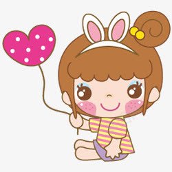 兔耳朵气球可爱男孩女孩图标png_新图网 https://ixintu.com 可爱 图标 女孩 气球 男孩 耳朵