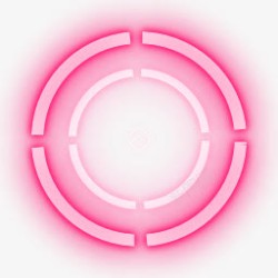 粉色圆圈光效素材