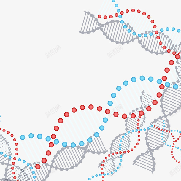 DNA链接组png免抠素材_新图网 https://ixintu.com PNG免抠图下载 信息组 医学 医疗 装饰 遗传学