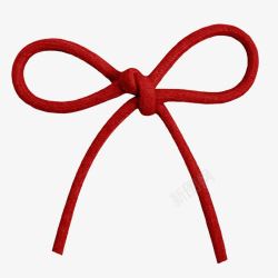 漂亮绳子红色绳子蝴蝶结绳子漂亮蝴蝶结高清图片