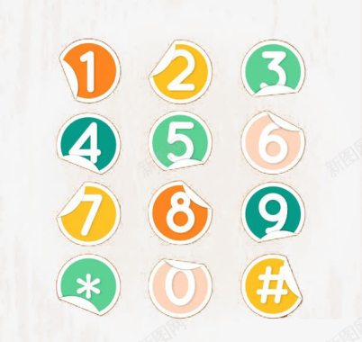 数字图标元素图标