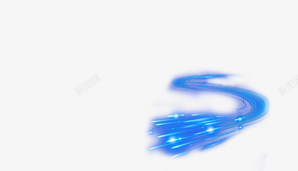 蓝色横条光速元素png免抠素材_新图网 https://ixintu.com 元素 光斑 光速 横条 蓝色