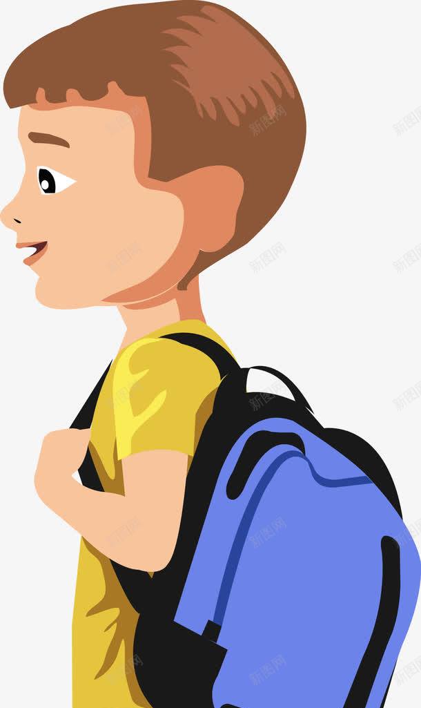 背着书包的男孩png免抠素材_新图网 https://ixintu.com 儿童 卡通漫画 可爱的小朋友 学前教育 学生 孩子 幼儿园 祖国的花朵