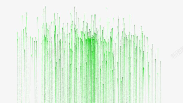 绿色粒子汇聚线条划过png免抠素材_新图网 https://ixintu.com 光线划过 粒子特效 绚丽