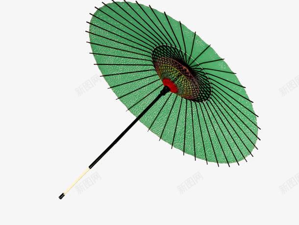 绿色油纸伞png免抠素材_新图网 https://ixintu.com 古风 纸伞 雨伞