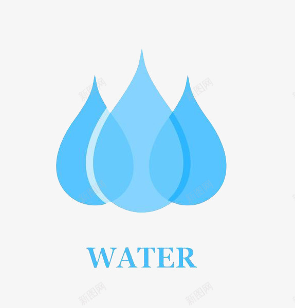 三个水滴标志图标png_新图网 https://ixintu.com LOGO logo在线制作 logo在线生成 创意 卡通 标志 标示 水 水滴 水滴简笔画 水点 水珠 液体 雨滴 露水 露珠