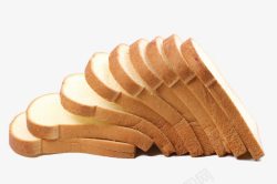 烤面包实物法式面包片高清图片