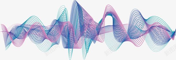 起伏波动声波纹png免抠素材_新图网 https://ixintu.com 声波 声波纹 声音识别 波纹 矢量素材 超声波