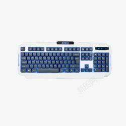 机械键盘帽蓝色光效机械键盘免费高清图片