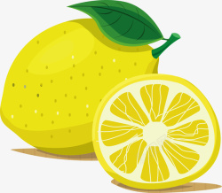 可爱餐饮柠檬矢量图高清图片