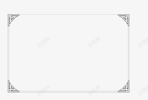边框图案png免抠素材_新图网 https://ixintu.com 中式花边 古典花纹 矢量边框花纹 花边 边框图案