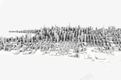 立体动感科技抽象图案3D立体建筑城市高清图片