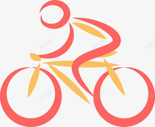 自行车logo图标png_新图网 https://ixintu.com logo设计 共享单车 图标icon 绿色出行 脚踏车 自行车 骑自行车 骑行者 骑车