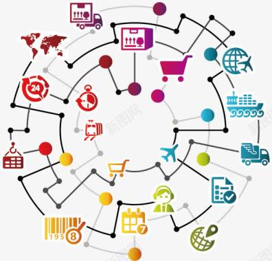 商务信息图表图标图标