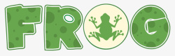 青蛙logo绿色青蛙logo图标高清图片