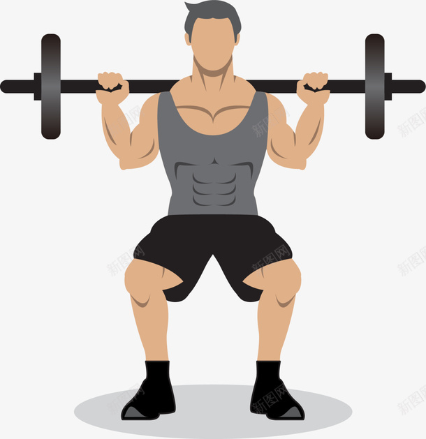 灰色强壮举重男人png免抠素材_新图网 https://ixintu.com 举重男人 健康 强壮肌肉男 强身健体 灰色男人 爆发力 肌肉男 肌肉男漫画 运动健身 锻炼