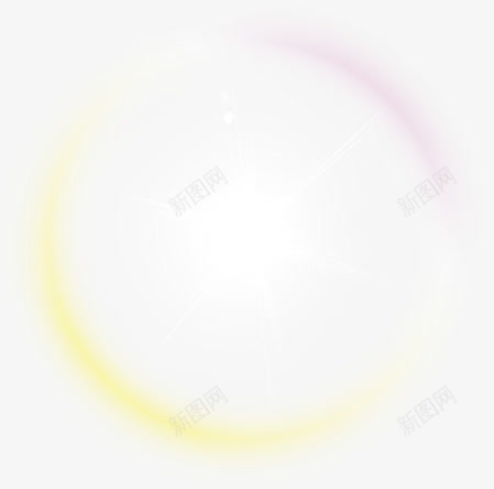 紫色黄色渐变圆圈png免抠素材_新图网 https://ixintu.com 圆圈 渐变 素材 紫色 黄色