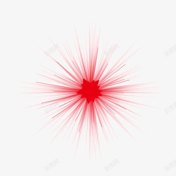 红色散射状图案放射png免抠素材_新图网 https://ixintu.com 图案 放射 放射性线条 散射状 红色