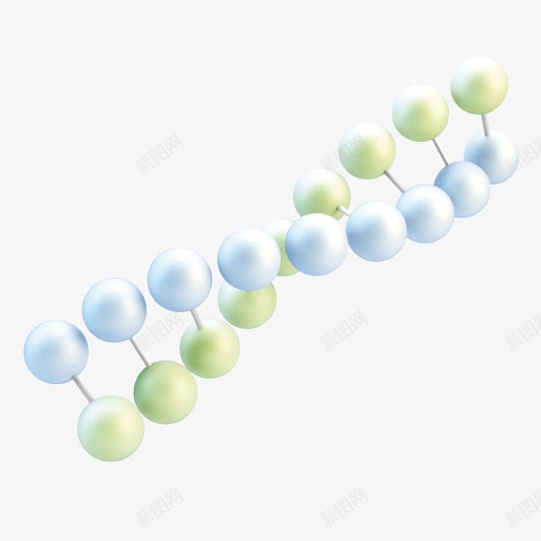 珍珠DNA双螺旋结构png免抠素材_新图网 https://ixintu.com DNA双螺旋 dna 双螺旋 珍珠