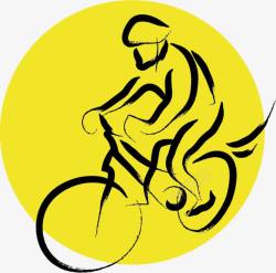 自行车马拉松体育项目LOGO图标高清图片