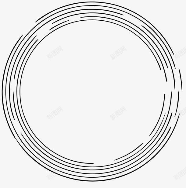 虚线线条手绘圆环图标png_新图网 https://ixintu.com 不规则几何圆环 几何形体 圆环 矢量圆环 线条圆环 虚线 虚线圆环