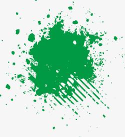 绿色油墨油漆喷溅矢量图高清图片