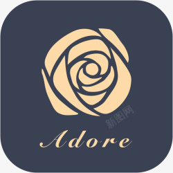 Adore手机爱到社交logo图标高清图片