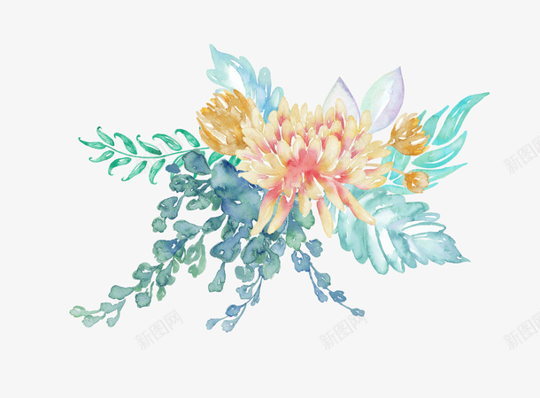 手绘水彩花卉花朵装饰png免抠素材_新图网 https://ixintu.com 包装设计 小清新包装 布料印花 水彩花卉 花朵 花朵装饰 花草设计 贺卡设计